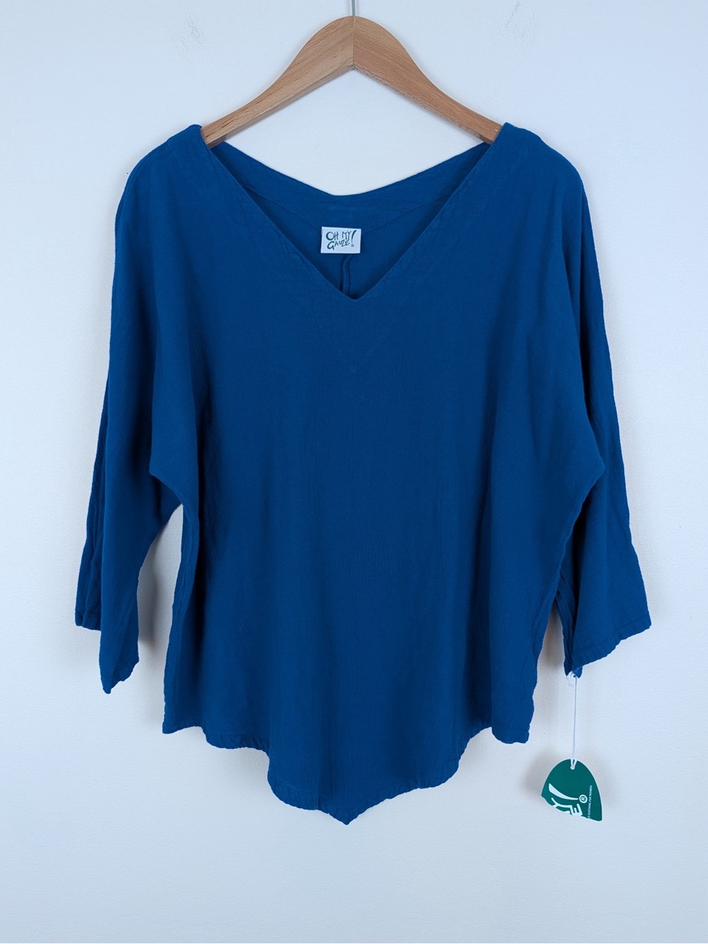 Oh My Gauze Blue Lynn Top - 2 - New with Tags